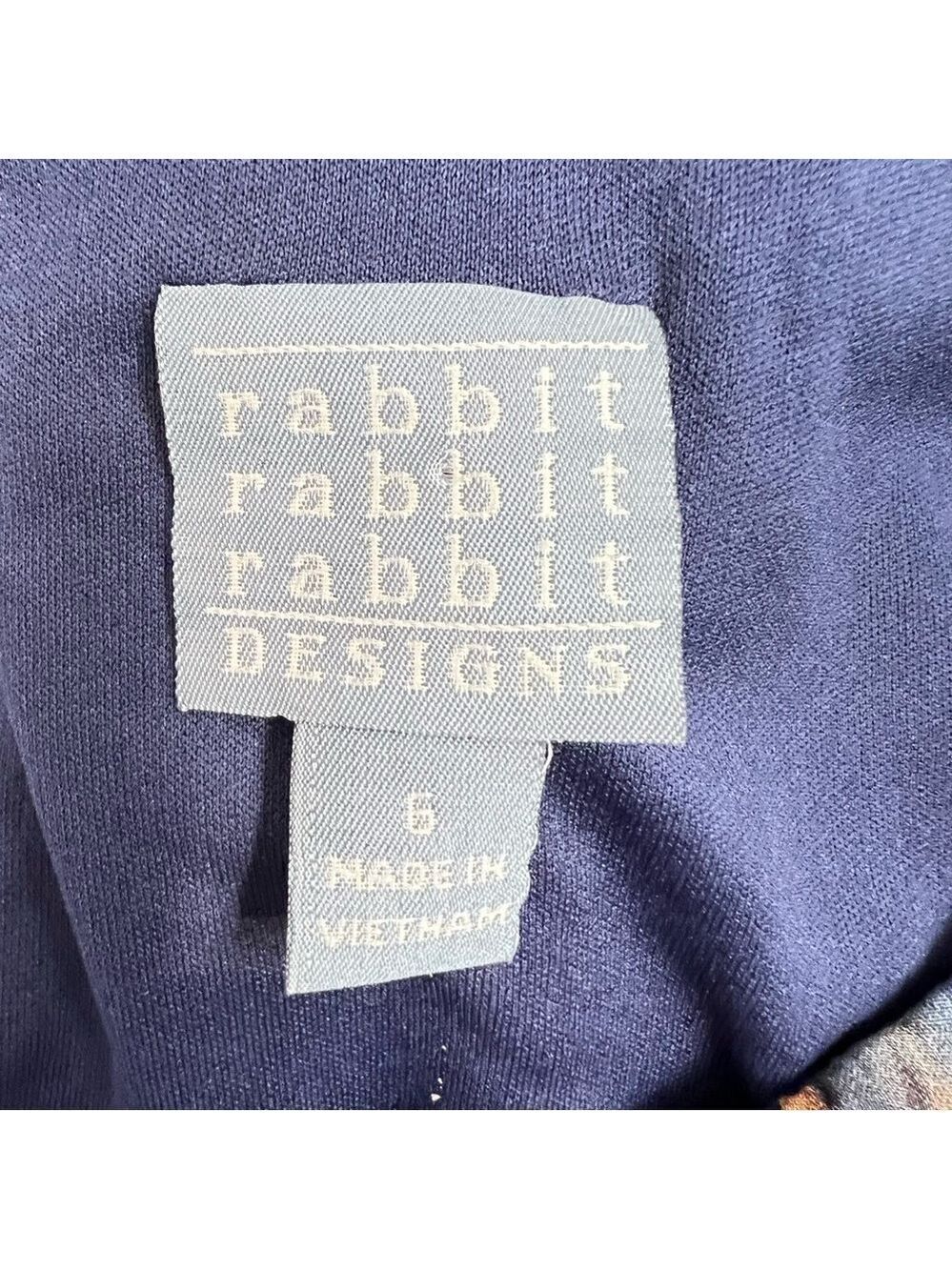 Rabbit Rabbit Rabbit Design Multi Color Dress Size 6 - Picture 12 of 12